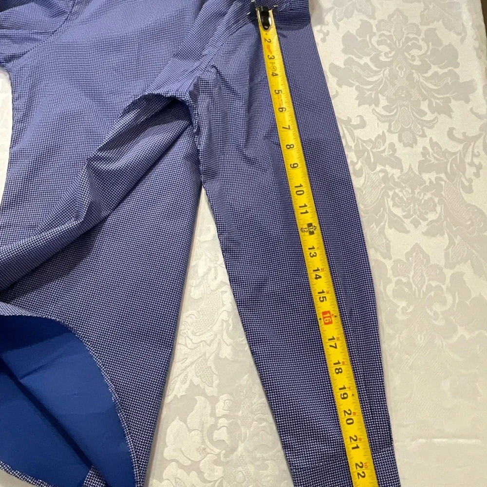 Tommy Hilfiger Shirt Men's Blue Athletic Fit Flex Collared Stretch Size 15 32/33 - Picture 3 of 6